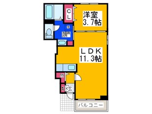 カルム・メゾンＢの物件間取画像